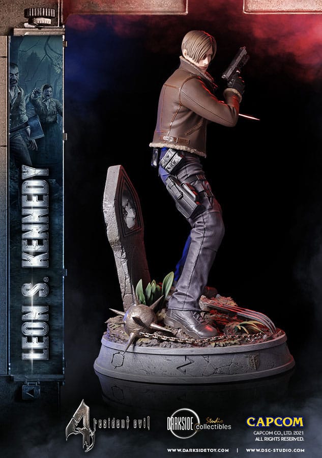 Leon Kennedy Resident Evil Premium Figurka 50 cm - Image 8