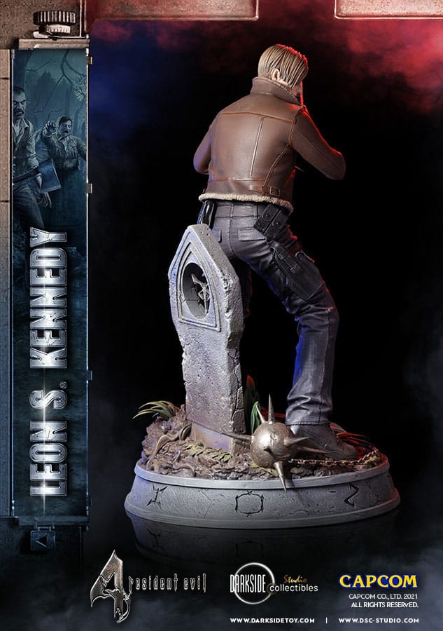 Leon Kennedy Resident Evil Premium Figurka 50 cm - Image 9
