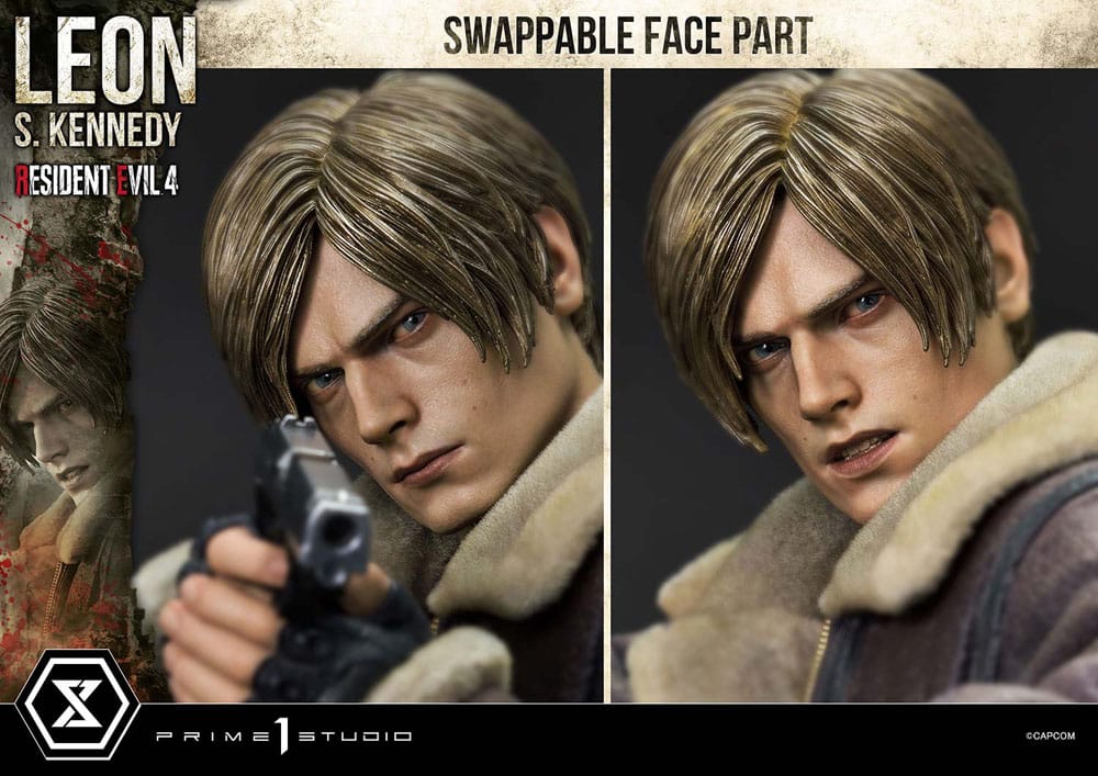 Leon S. Kennedy Resident Evil 4 Ultimate Premium Masterline Series Bonus Ver. 1/4 Figurka 64 cm - Image 9