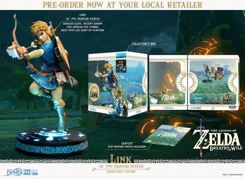 Link The Legend of Zelda Breath of the Wild Collector's Edition Figurka 25 cm - Image 5