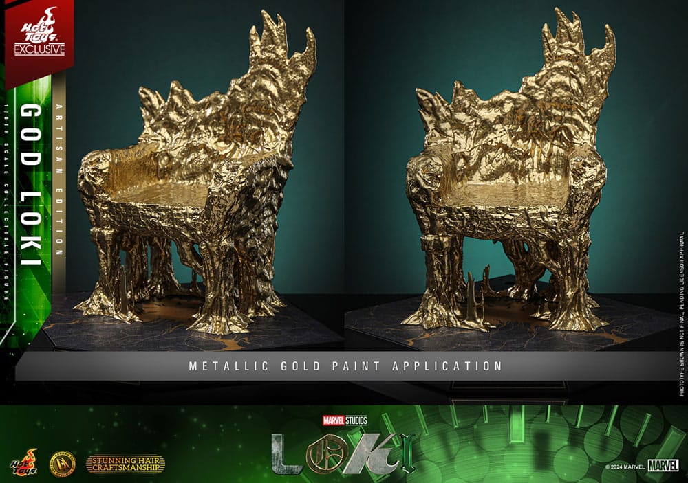 Loki God DX Marvel Artisan Edition Hot Toys Exclusive 1/6 Figurka 31 cm - Image 18