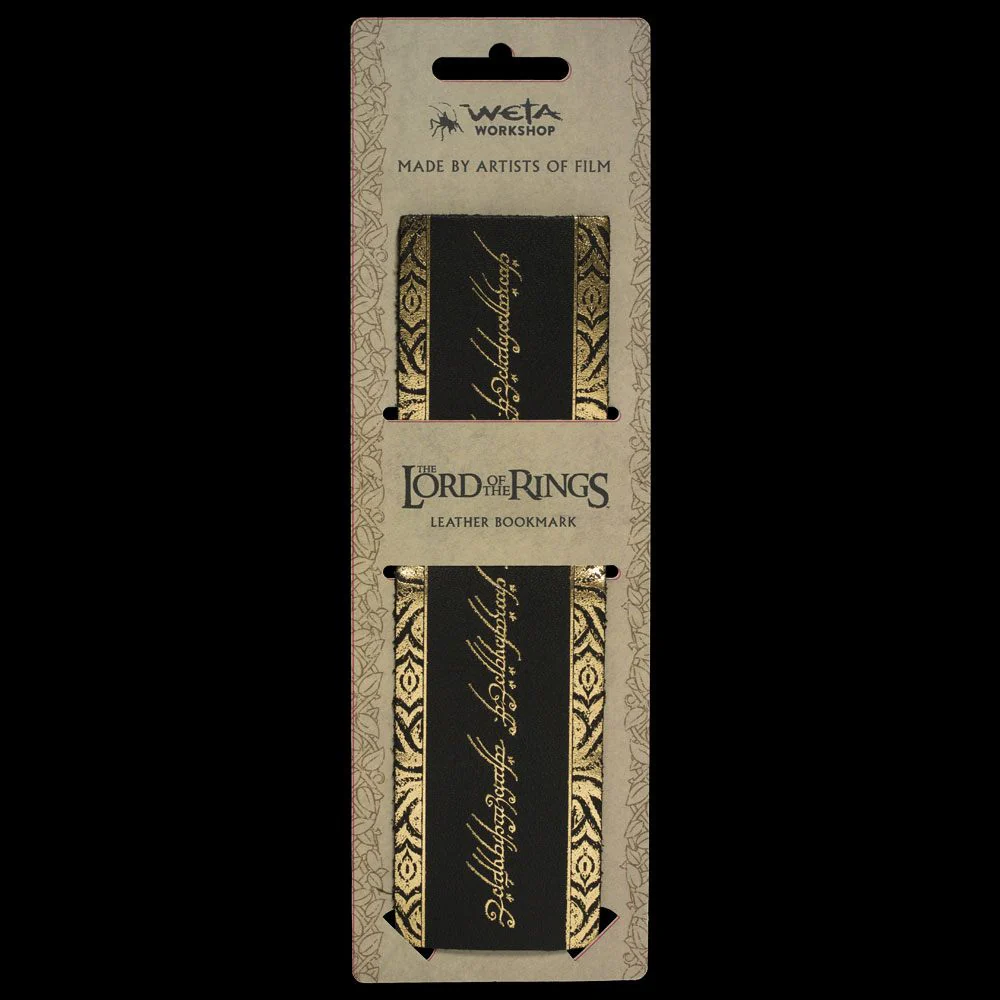 Lord of the Rings Leather Bookmark The One Ring Inscription - Image 2