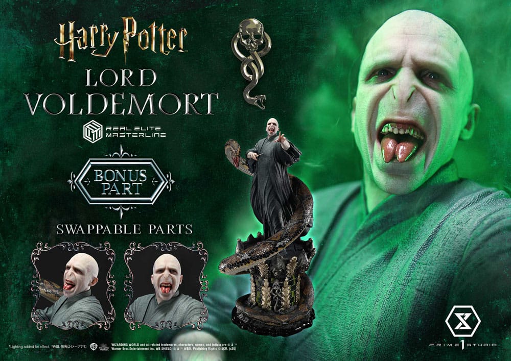 Lord Voldemort Harry Potter Real Elite Masterline Series Bonus Version 1/4 Figurka 83 cm - Image 3