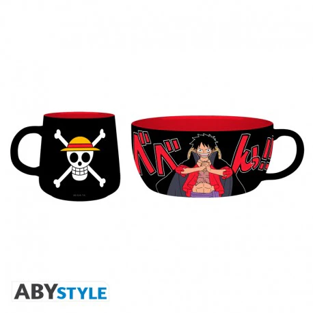 Luffy Zestaw Śniadaniowy Kubek + Miska One Piece