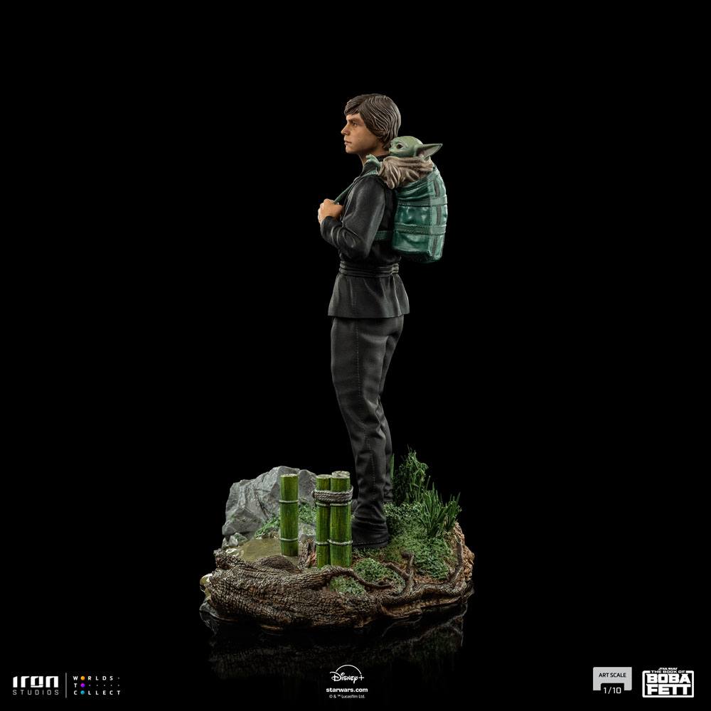 Luke Skywalker & Grogu Training Star Wars Book of Boba Fett Art Scale 1/10 Figurka 20 cm - Image 6
