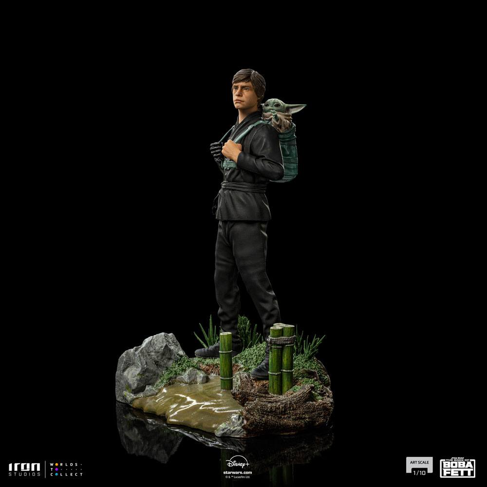 Luke Skywalker & Grogu Training Star Wars Book of Boba Fett Art Scale 1/10 Figurka 20 cm - Image 7