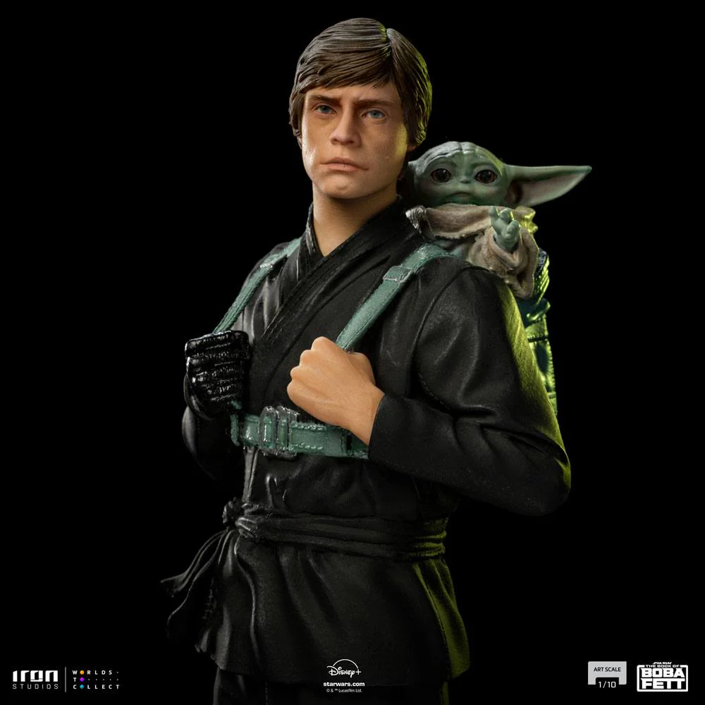 Luke Skywalker & Grogu Training Star Wars Book of Boba Fett Art Scale 1/10 Figurka 20 cm - Image 8