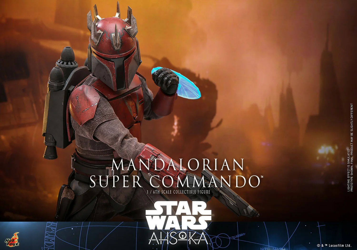Mandalorian Super Commando Star Wars: Ahsoka 1:6 Figurka 31 cm - Image 11