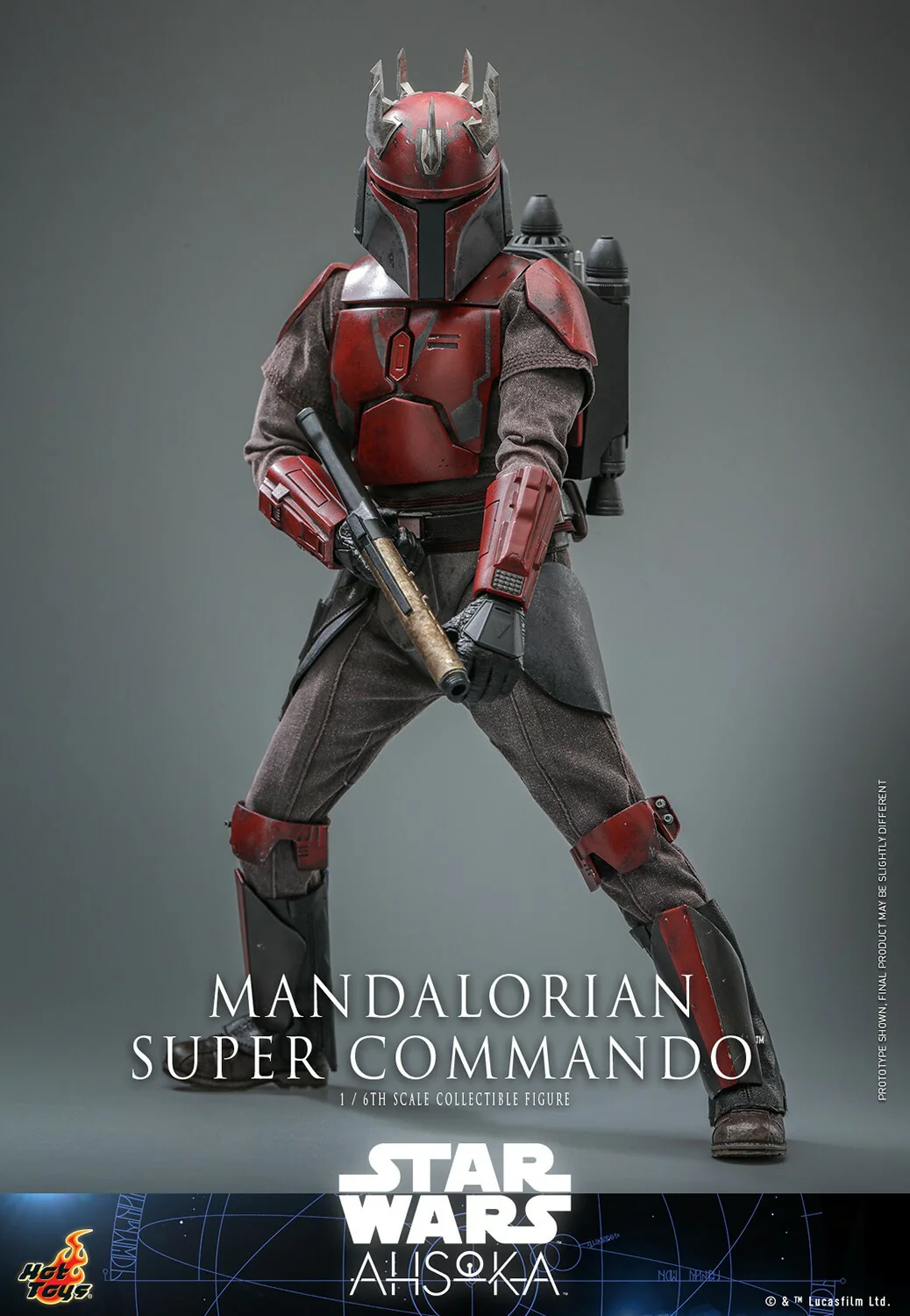 Mandalorian Super Commando Star Wars: Ahsoka 1:6 Figurka 31 cm - Image 6