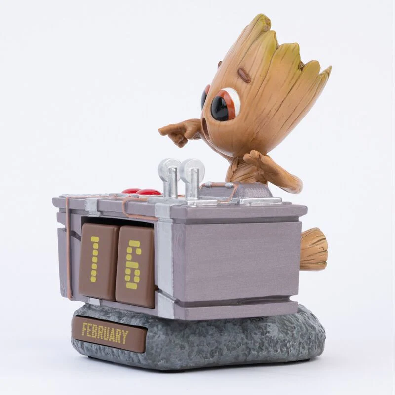 Marvel Guardians of the Galaxy Groot Death Button 3D Perpetual Calendar Figurka 12 cm - Image 3