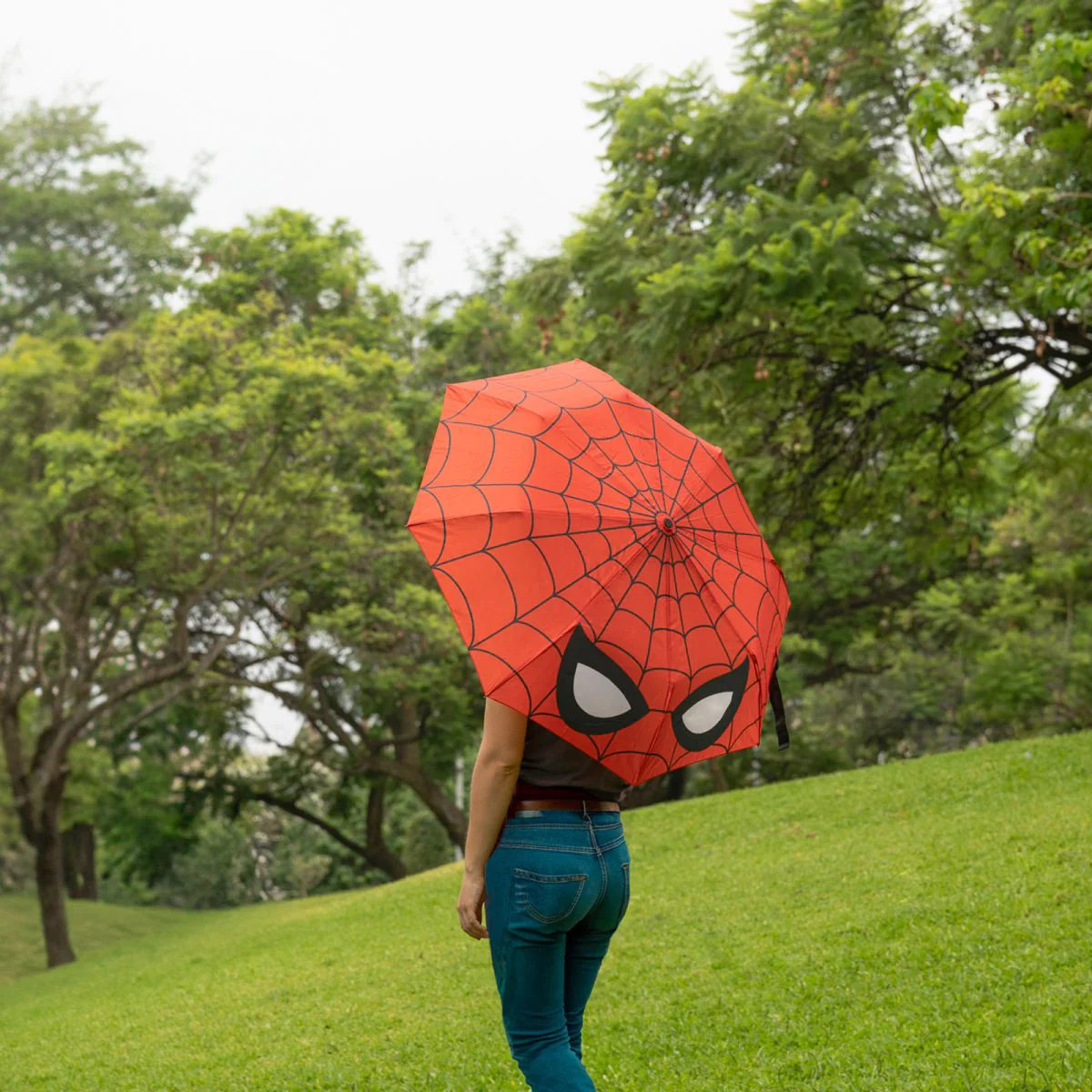 Marvel Spiderman Foodie Automatic Folding Umbrella Parasol - Image 8