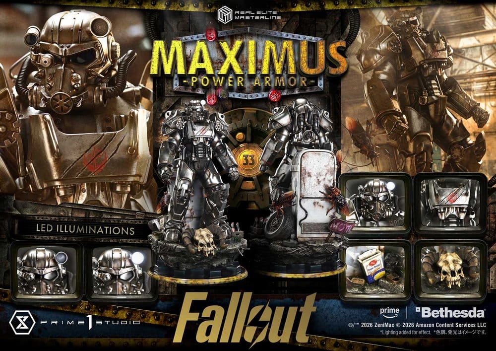 Maximus Power Armor Fallout Real Elite Masterline 1/4 Figurka 67 cm - Image 5