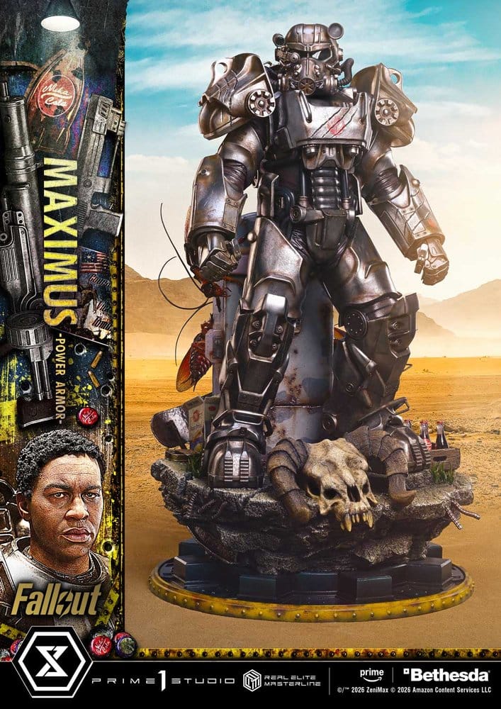 Maximus Power Armor Fallout Real Elite Masterline Deluxe Version 1/4 Figurka 67 cm - Image 7