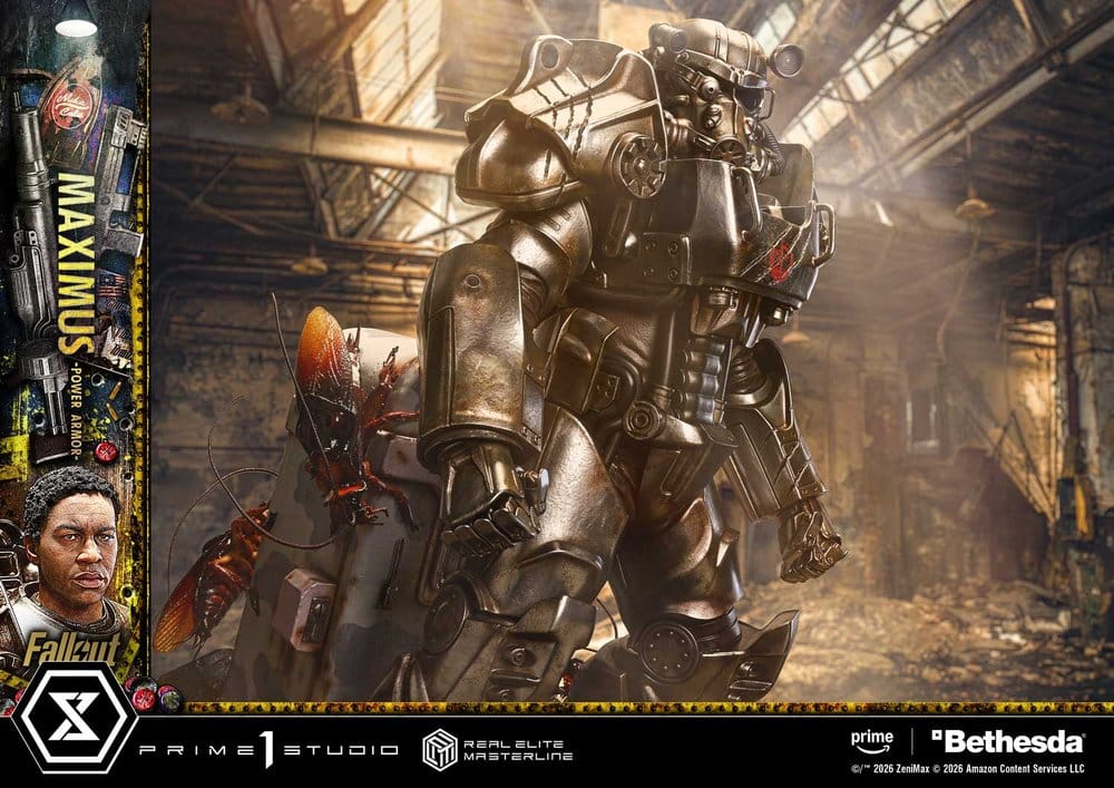 Maximus Power Armor Fallout Real Elite Masterline Deluxe Version 1/4 Figurka 67 cm - Image 8