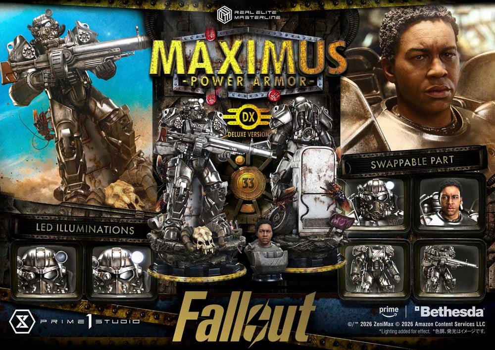 Maximus Power Armor Fallout Real Elite Masterline DX Bonus Version 1/4 Figurka 67 cm - Image 14