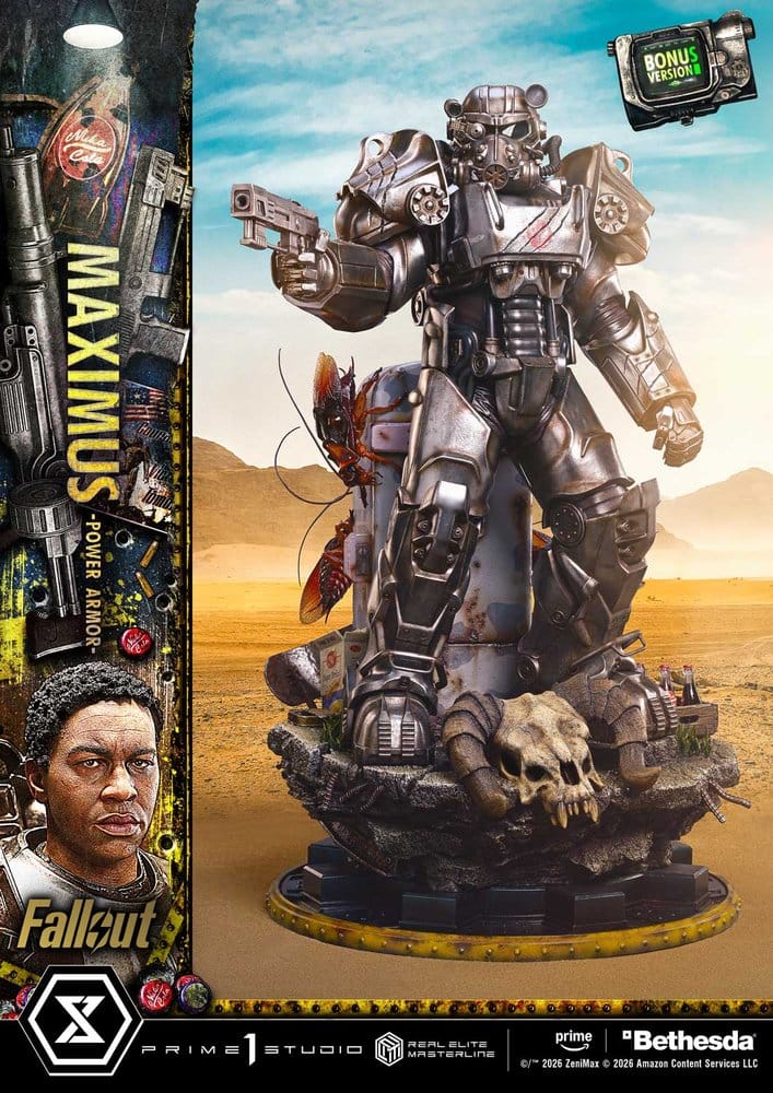 Maximus Power Armor Fallout Real Elite Masterline DX Bonus Version 1/4 Figurka 67 cm - Image 4