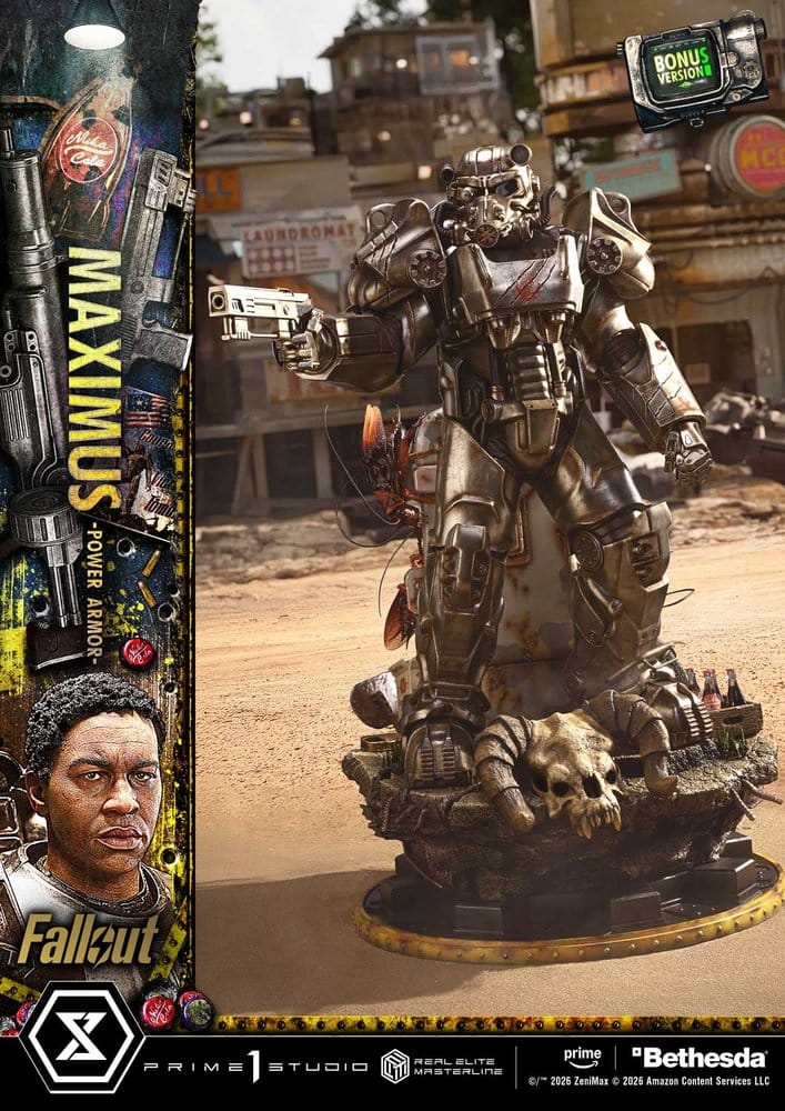 Maximus Power Armor Fallout Real Elite Masterline DX Bonus Version 1/4 Figurka 67 cm - Image 5