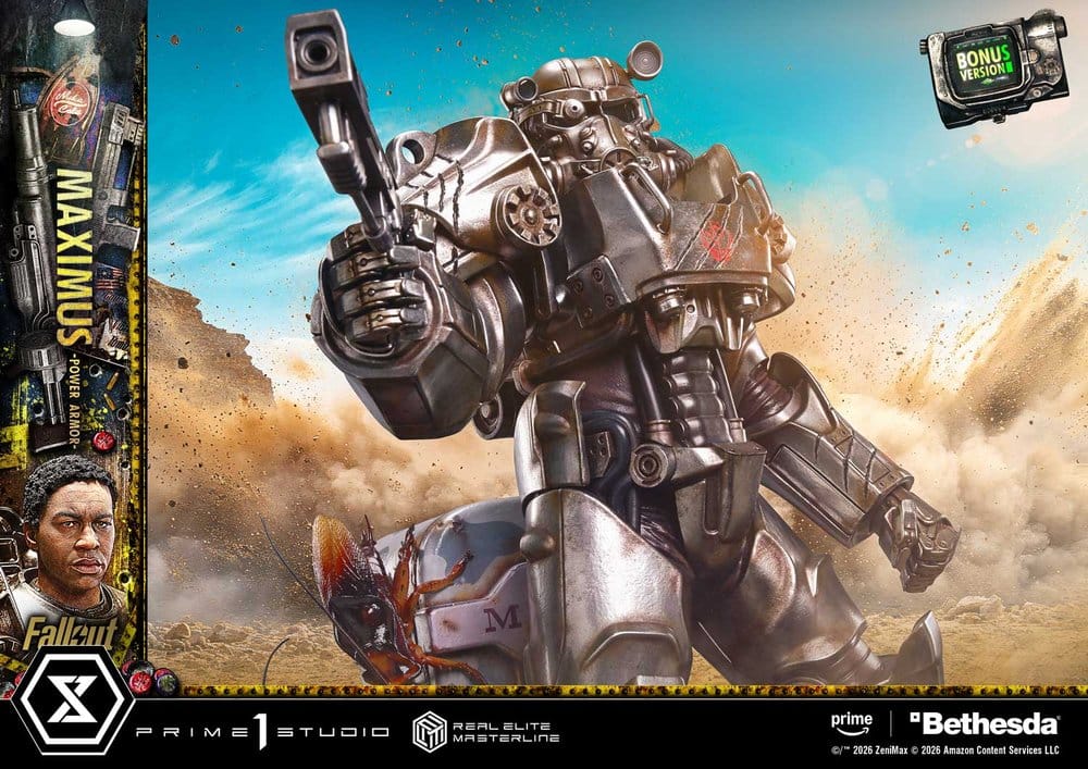 Maximus Power Armor Fallout Real Elite Masterline DX Bonus Version 1/4 Figurka 67 cm - Image 6