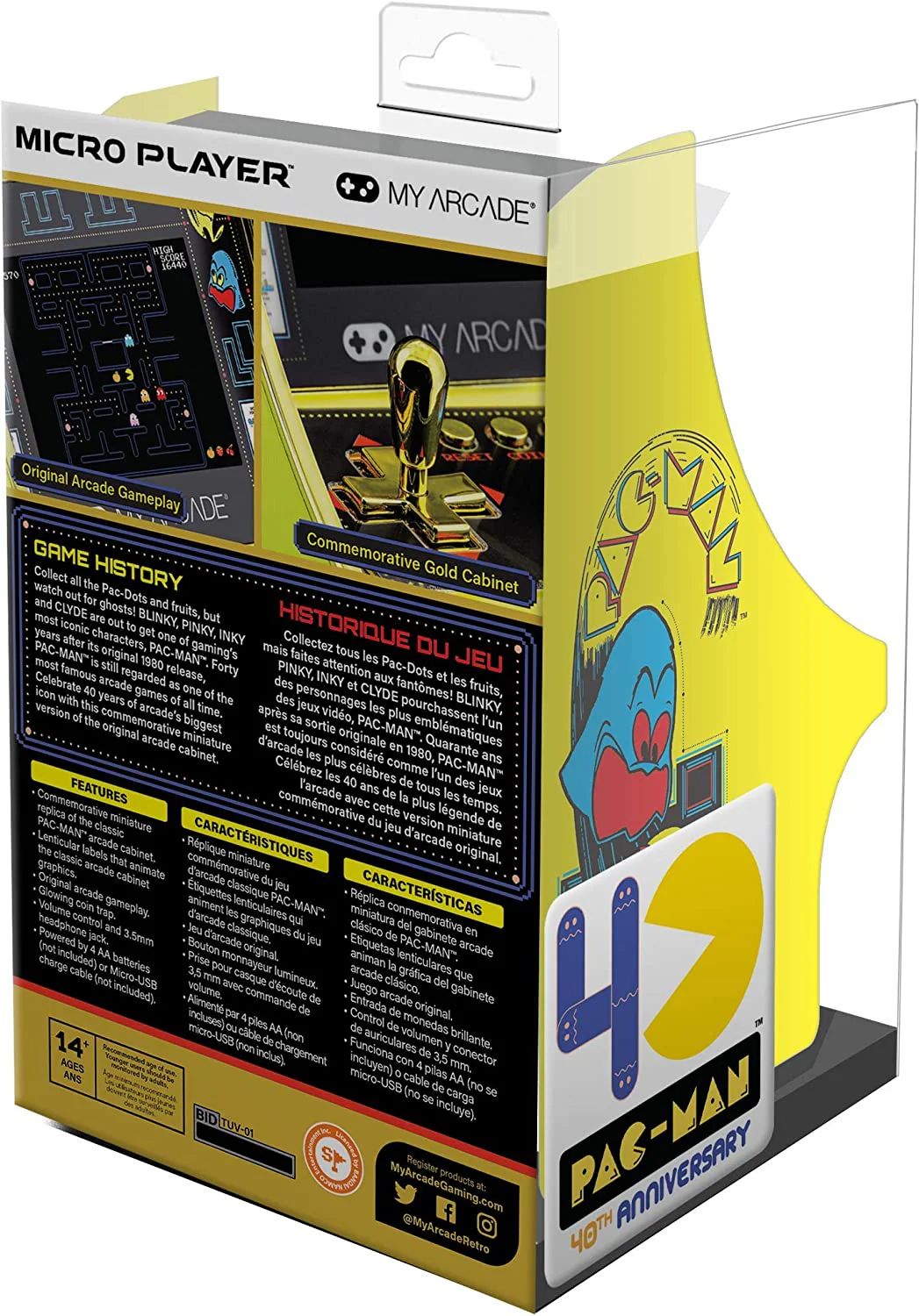 Mikro automat do gier Pac-man 40-lecie (edycja premium) - Image 6