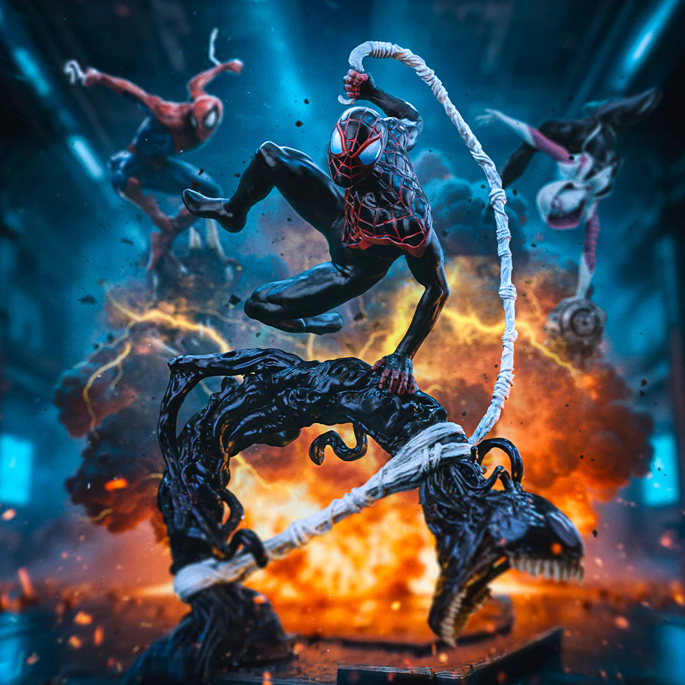 Miles Morales Marvel Spider-Man Vs Villains Diorama Art Scale 1/10 Figurka 32 cm - Image 6