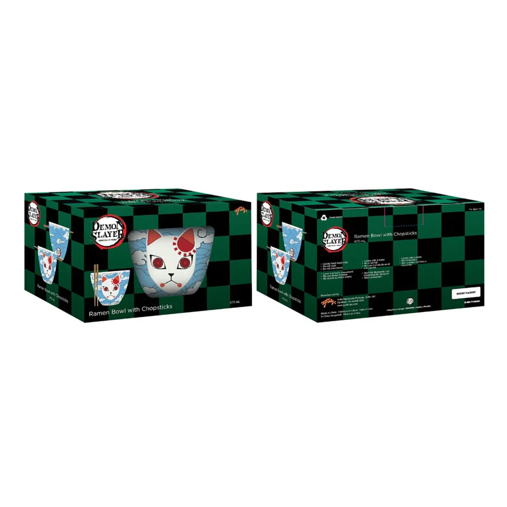 Miska do Ramen Demon Slayer Ramen Bowl with Chopsticks Tanjiro Mask 473 ml - Image 3