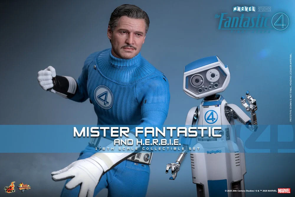 Mister Fantastic & H.E.R.B.I.E. Marvel The Fantastic Four: First Steps Movie Masterpiece 2-pack 1/6 Figurka 30 cm - Image 2