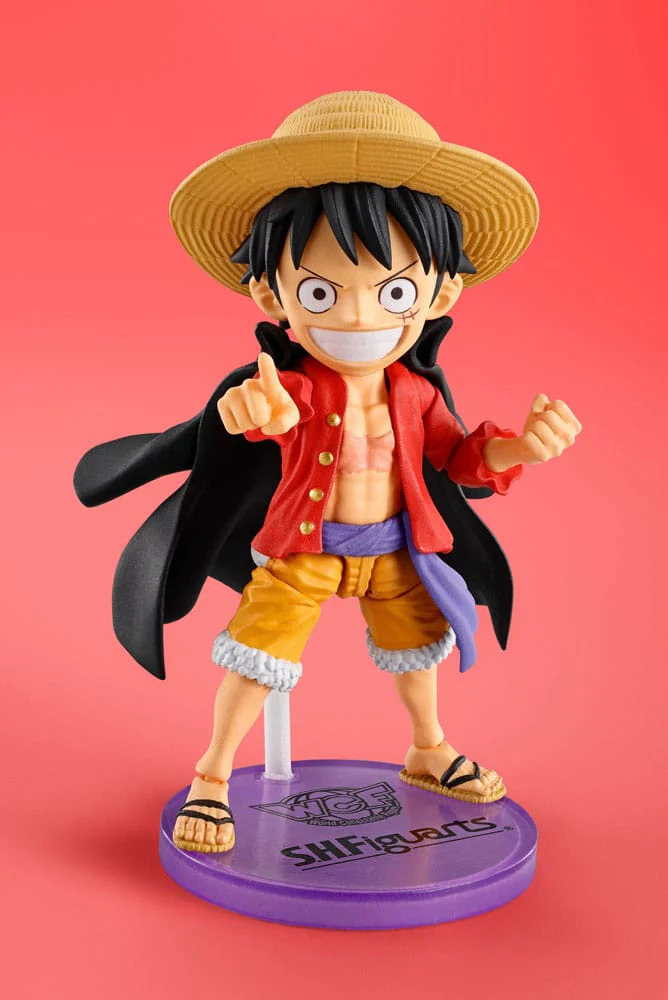 Monkey D. Luffy One PIece World Collactable Figures x S.H. Figuarts Figurka 8 cm - Image 5