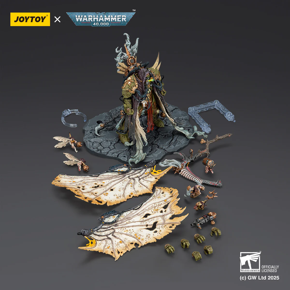 Mortarion Daemon Primarch of Nurgle with Ancient weapons The Lantern and Silence Warhammer 40k 1/18 Figurka 21 cm - Image 10
