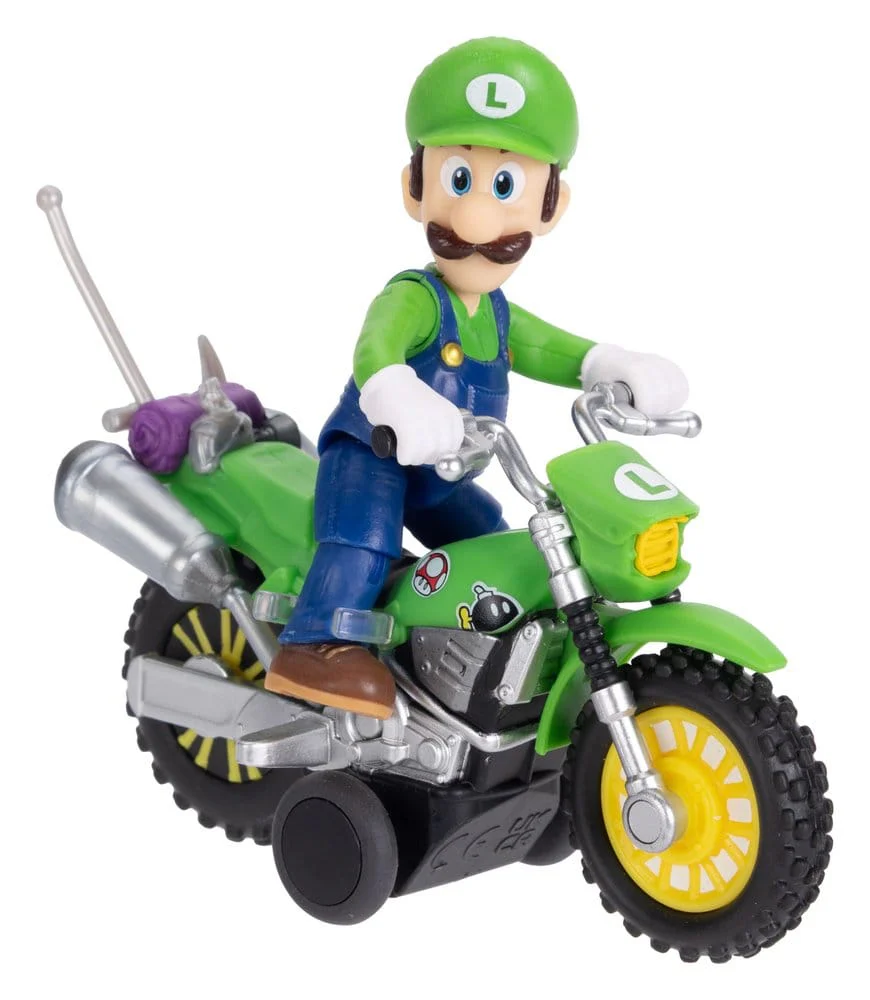 Motorcycle Luigi The Super Mario Galaxy Movie Pull Back Figurka 6 cm