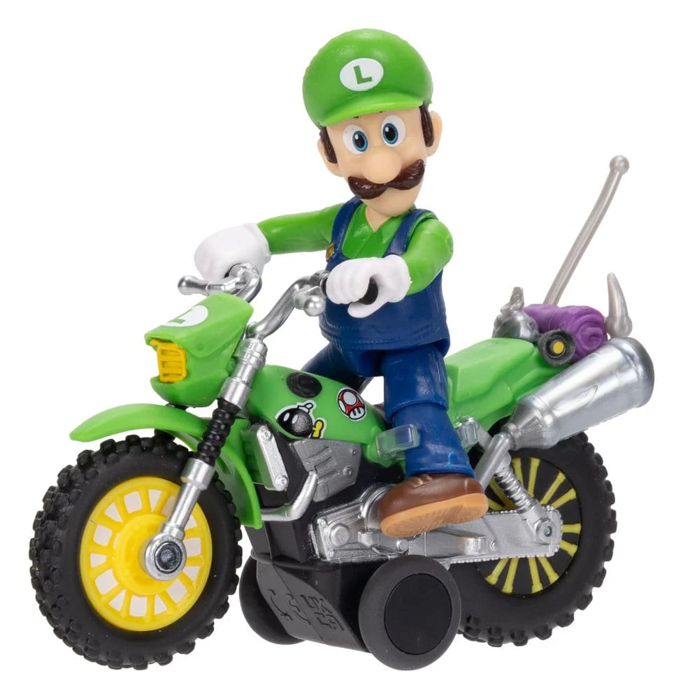 Motorcycle Luigi The Super Mario Galaxy Movie Pull Back Figurka 6 cm - Image 10