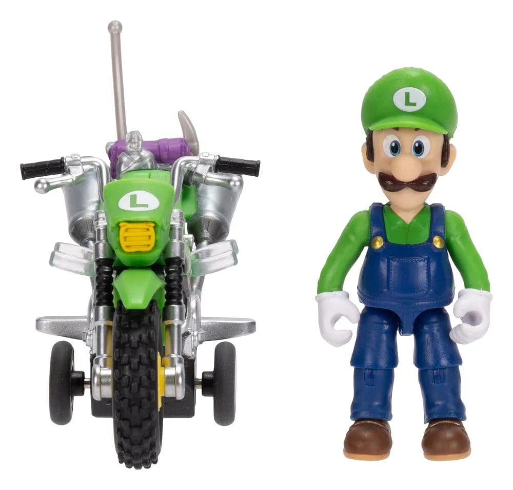 Motorcycle Luigi The Super Mario Galaxy Movie Pull Back Figurka 6 cm - Image 6