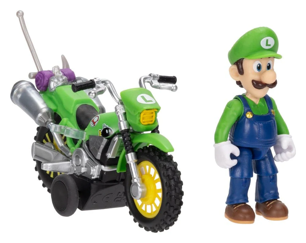 Motorcycle Luigi The Super Mario Galaxy Movie Pull Back Figurka 6 cm - Image 8