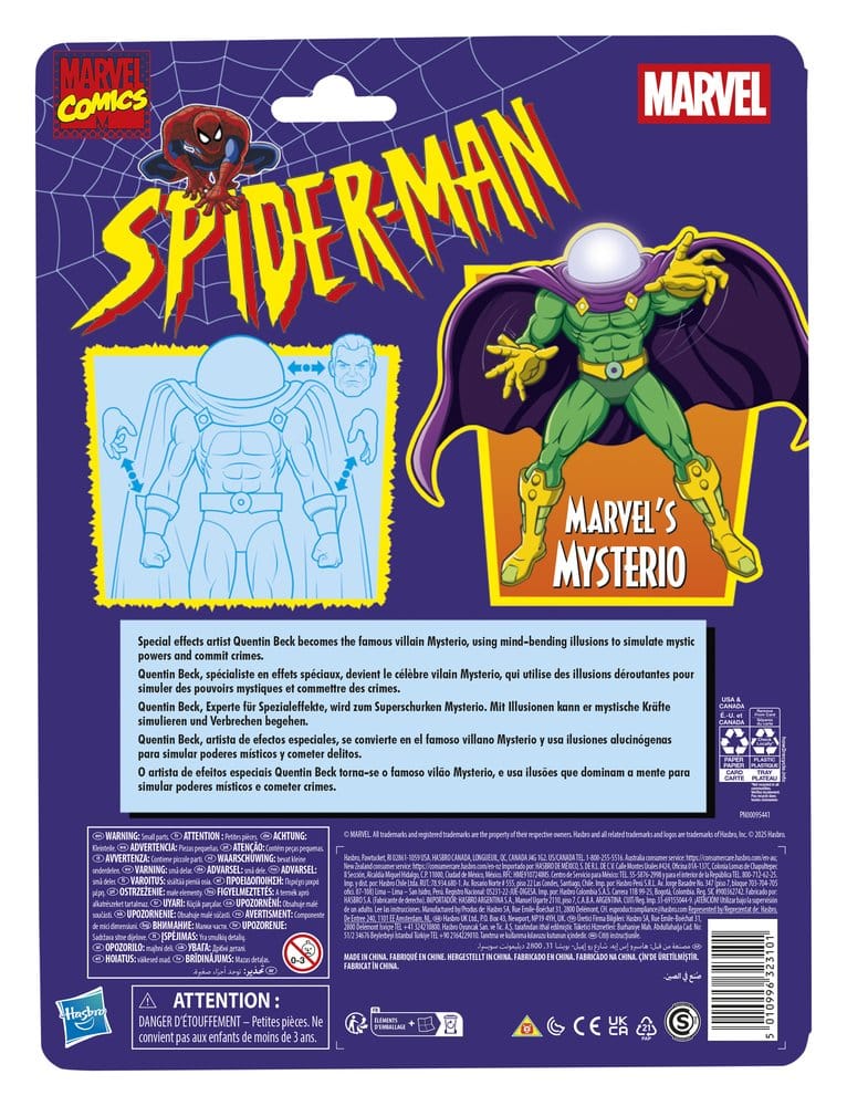 Mysterio Spider-Man Marvel Legends Retro Figurka 15 cm - Image 3
