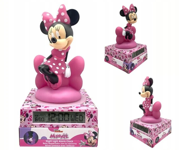 Myszka Minnie Lampka 3D z Budzikiem Disney - Image 2