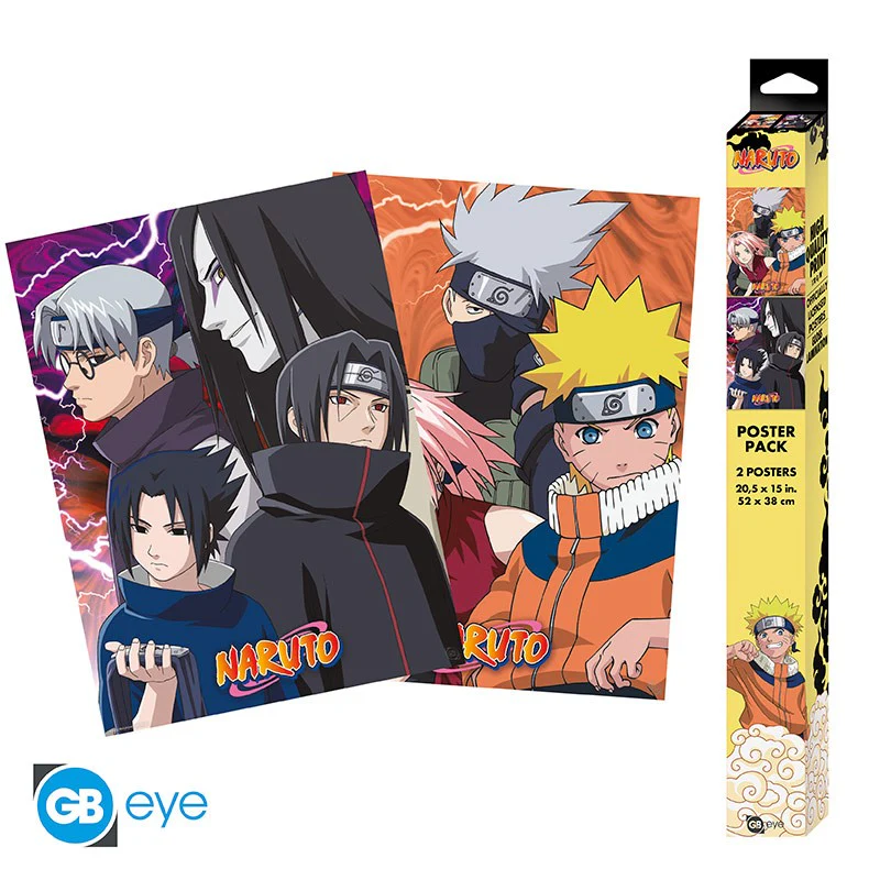 Naruto Konoha Ninjas & Deserters x4 Maxi Poster Plakat 61 X 91.5cm