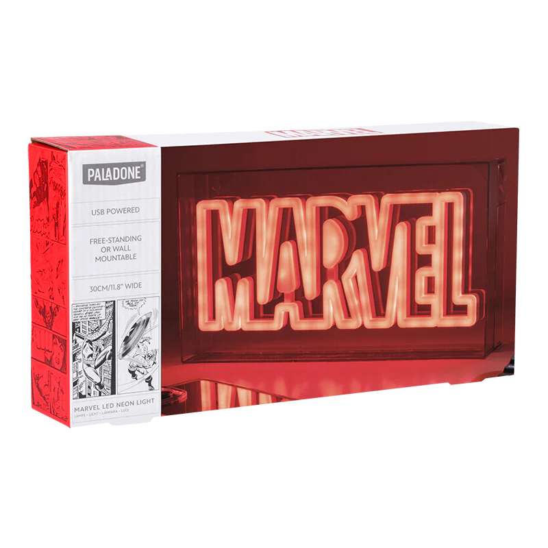 Neon Logo Lampka Ścienna Marvel - Image 6