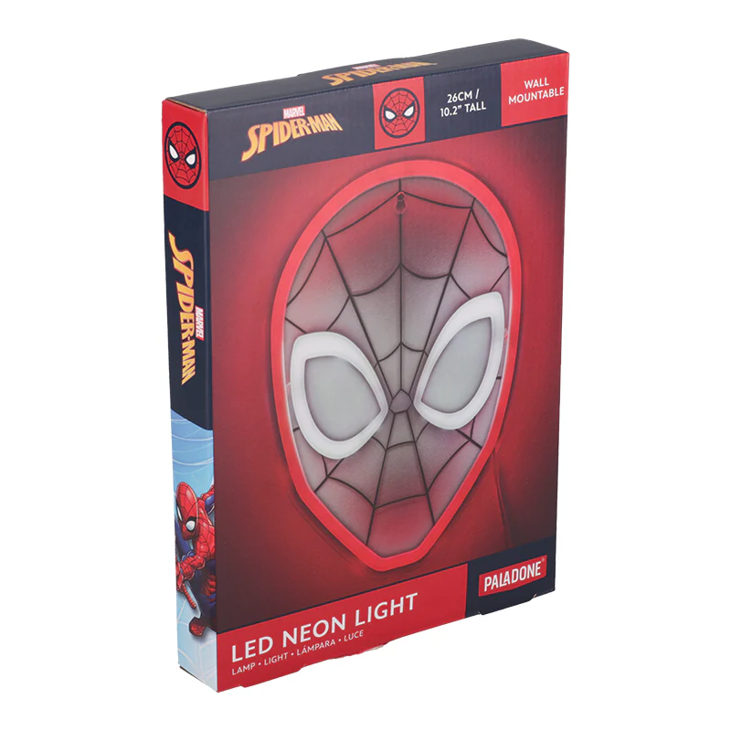 Neonowa Maska Lampka Ściena Spider-Man - Image 7