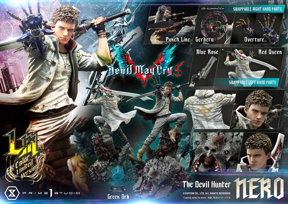 Nero Devil May Cry 5 Exclusive Version 1/4 Figurka 77 cm - Image 24