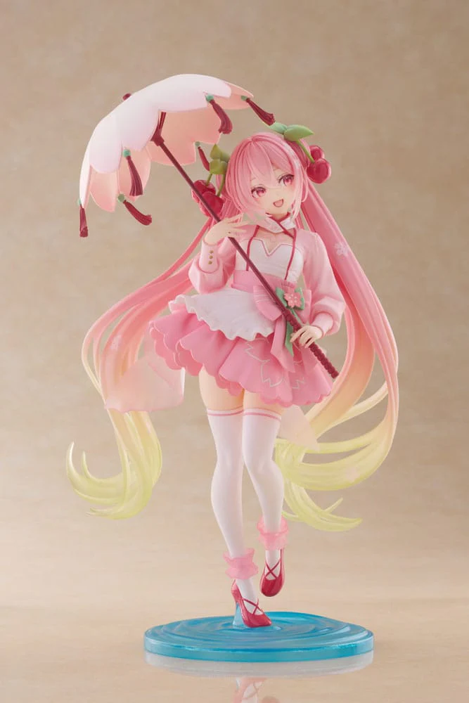 Newley Written Sakura Miku Sakura Dress Ver. Hatsune Miku AMP Figurka 21 cm - Image 6