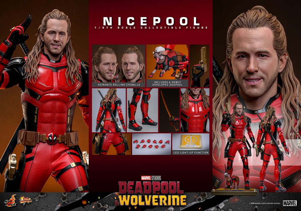 Nicepool Marvel Deadpool & Wolverine Movie Masterpiece 1/6 Figurka 30 cm - Image 21