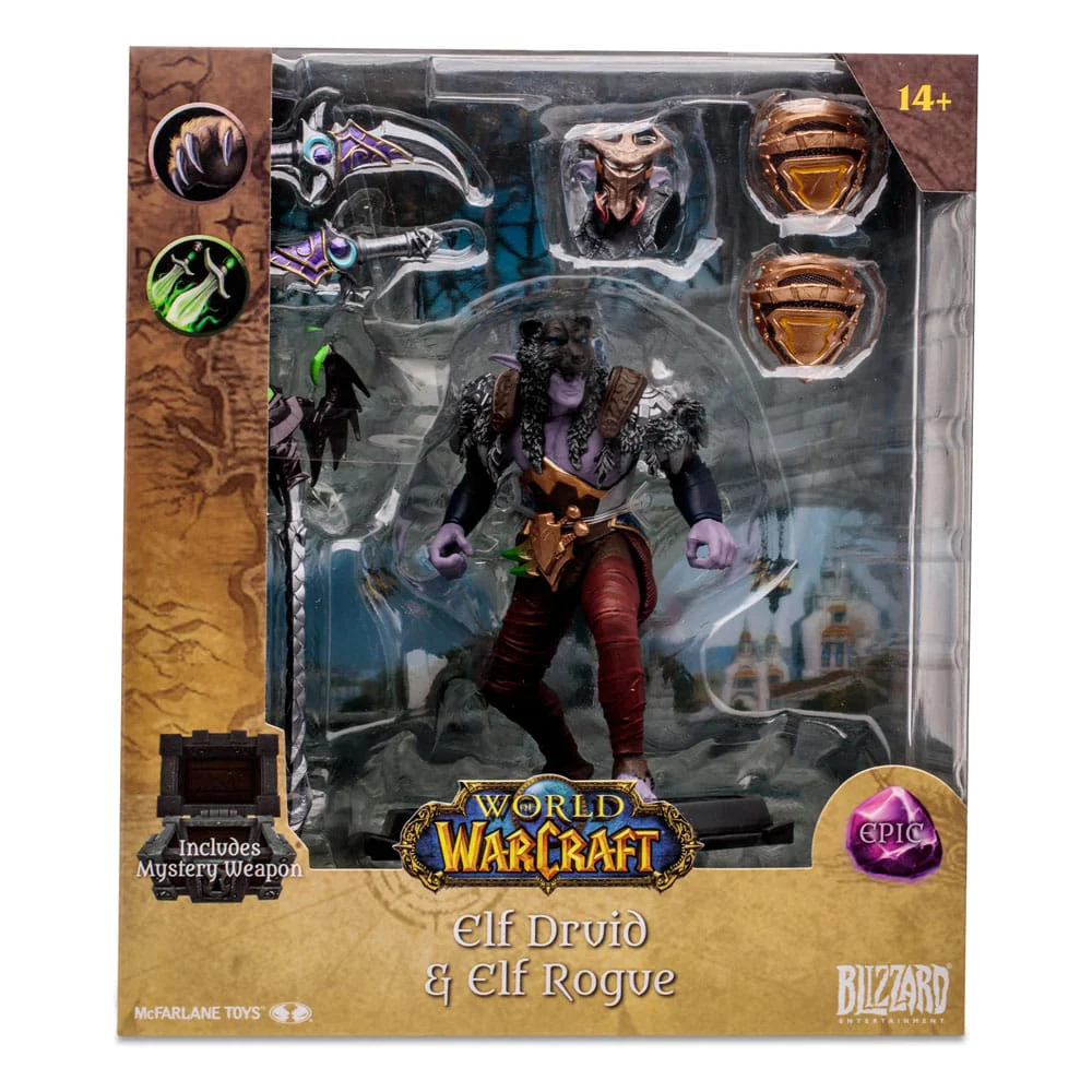 Night Elf Druid Rogue Epic World of Warcraft Figurka 15 cm - Image 10