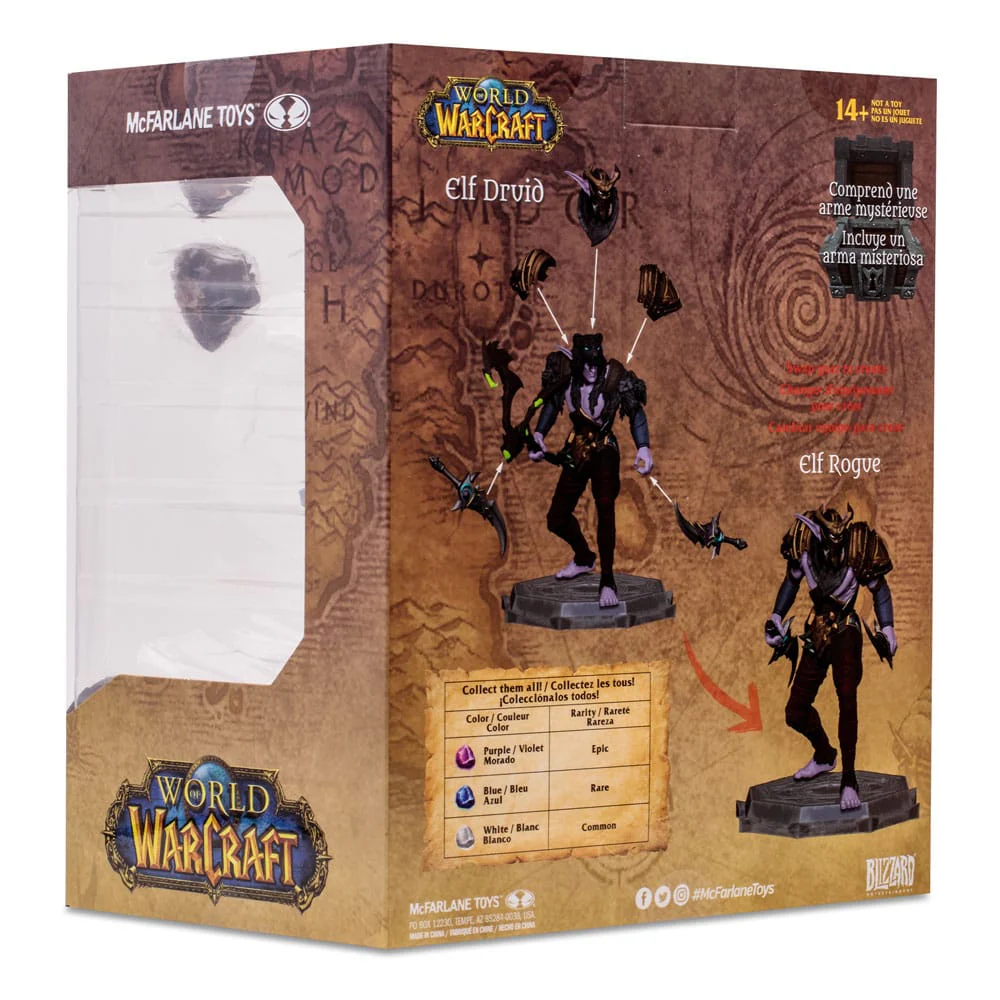 Night Elf Druid Rogue Epic World of Warcraft Figurka 15 cm - Image 12