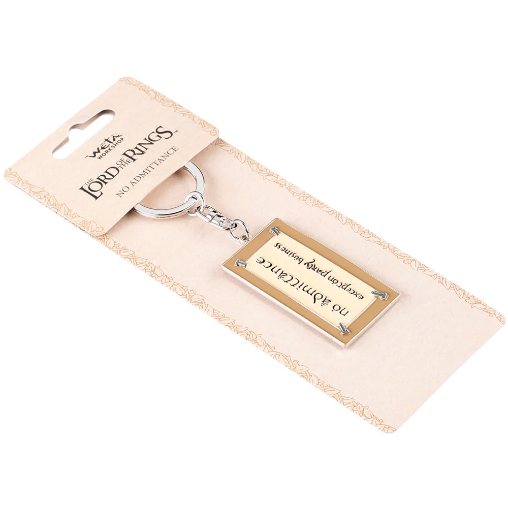No Admittance Sign (Enamel) The Lord Of The Rings Keyring Breloczek