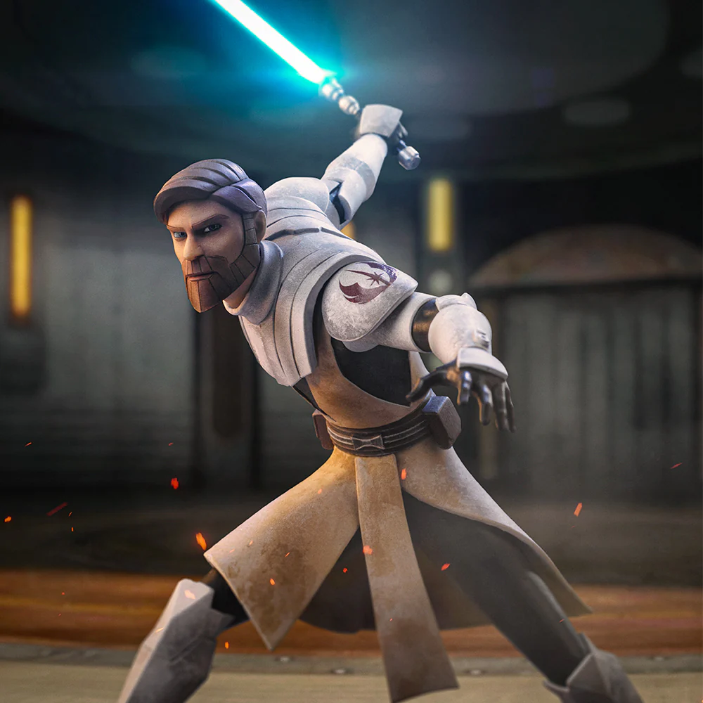 Obi-Wan Kenobi Star Wars: Clone Wars Art Scale 1/10 Figurka 27 cm - Image 5