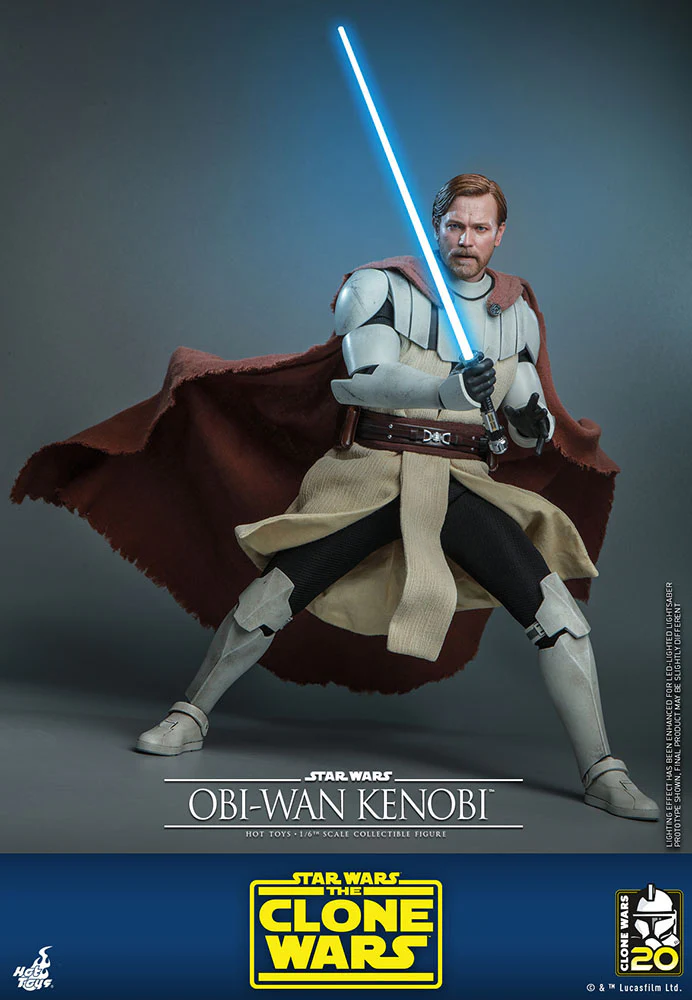 Obi-Wan Kenobi Star Wars The Clone Wars 1/6 Figurka 30 cm - Image 5