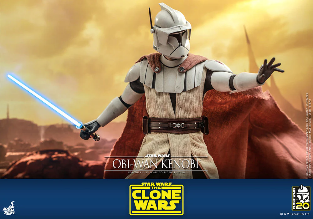 Obi-Wan Kenobi Star Wars The Clone Wars 1/6 Figurka 30 cm - Image 14