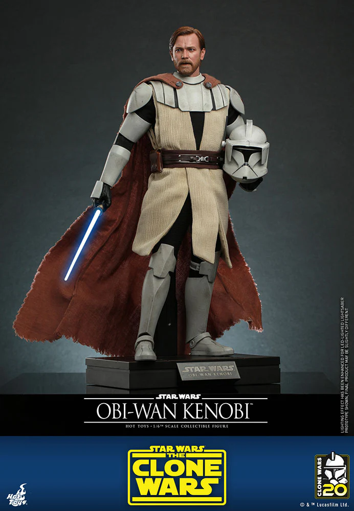 Obi-Wan Kenobi Star Wars The Clone Wars 1/6 Figurka 30 cm - Image 3