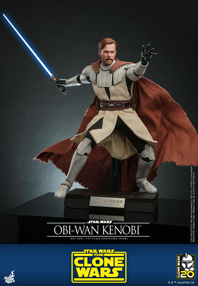 Obi-Wan Kenobi Star Wars The Clone Wars 1/6 Figurka 30 cm - Image 4