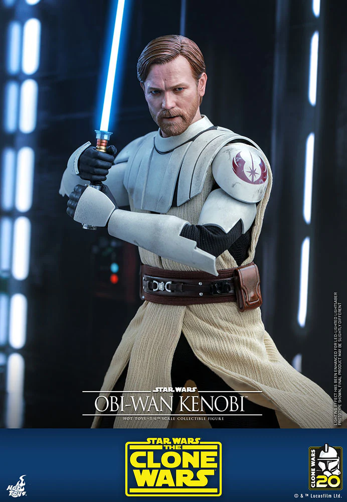 Obi-Wan Kenobi Star Wars The Clone Wars 1/6 Figurka 30 cm - Image 9