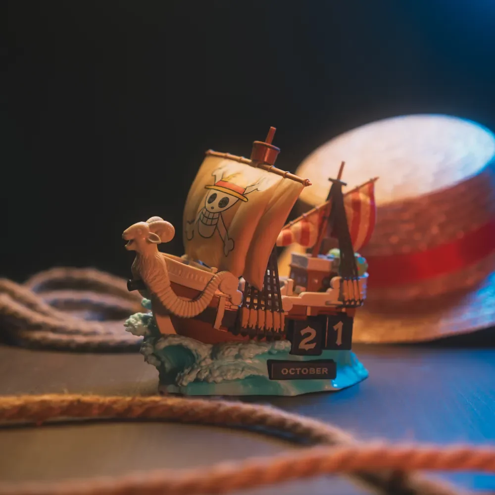 One Piece Going Merry 3D Perpetual Calendar Figurka 17 cm - Image 2